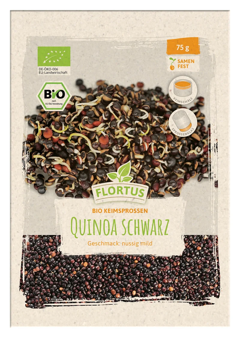 Keimsprossen Quinoa Schwarz | BIO Keimsprossen von FLORTUS