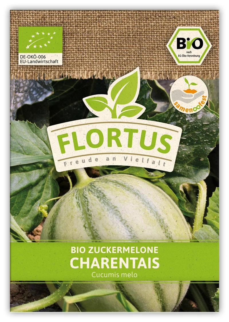 Zuckermelone Charentaise (100 Tütchen) | BIO Zuckermelonensamen von FLORTUS