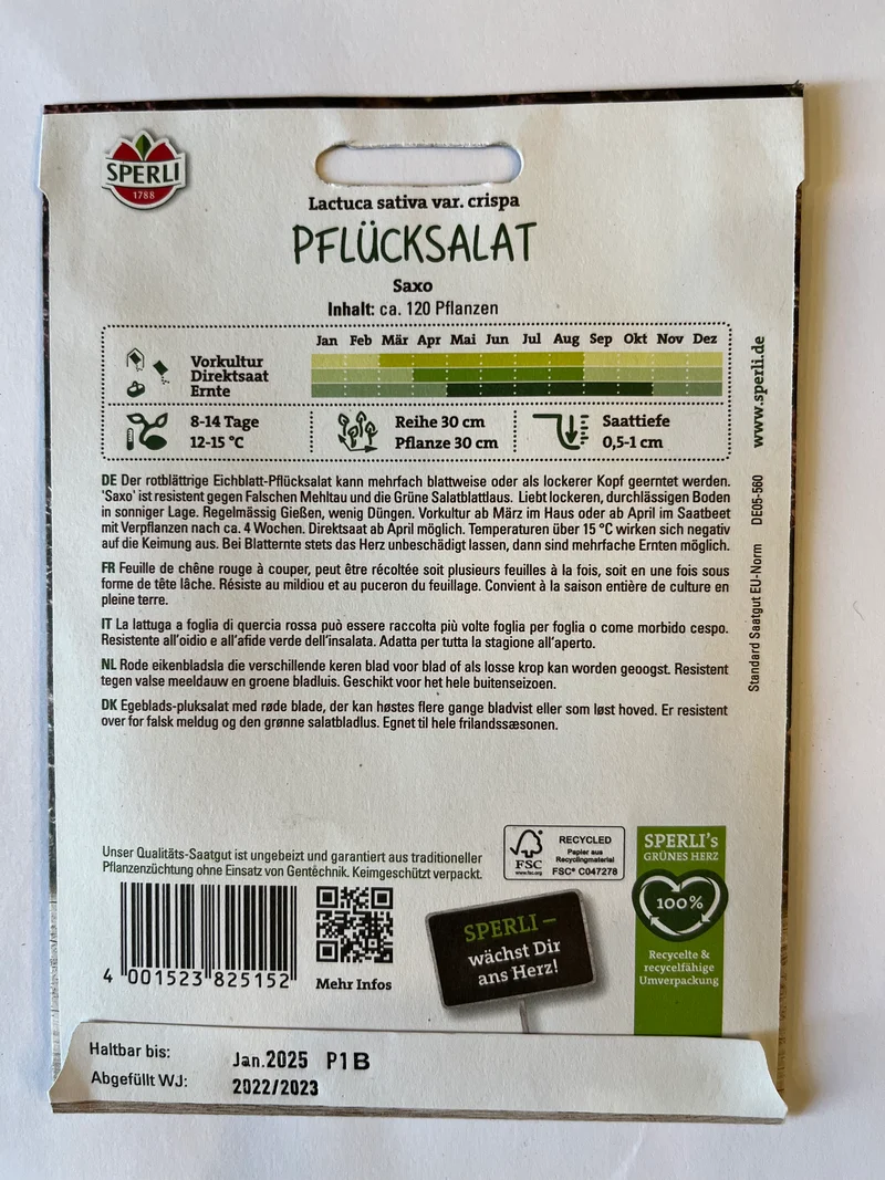 Pflücksalat Saxo