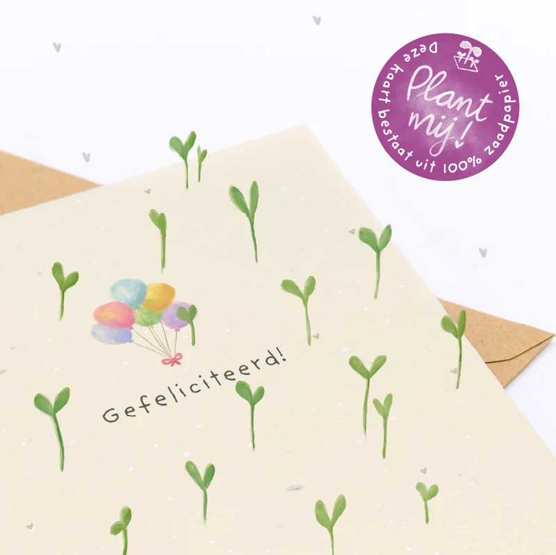 Wenskaart - Gefeliciteerd