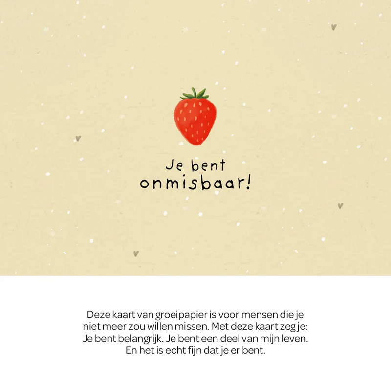 Wenskaart - Jij bent onmisbaar
