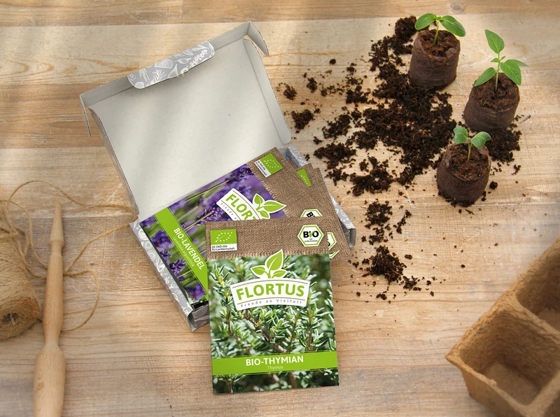 BIO Teekräuter-Set (8 Sorten) | BIO Kräutersamen-Sets von FLORTUS