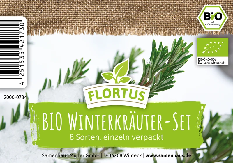 BIO Winterkräuter Set (8 Sorten) | BIO Kräutersamen Sets von FLORTUS