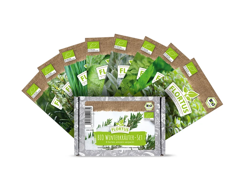 BIO Winterkräuter Set (8 Sorten) | BIO Kräutersamen Sets von FLORTUS