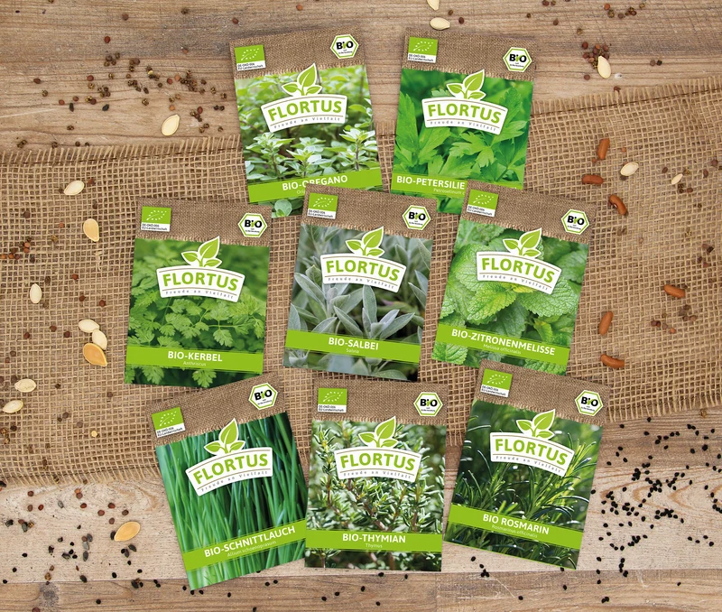 BIO Winterkräuter Set (8 Sorten) | BIO Kräutersamen Sets von FLORTUS