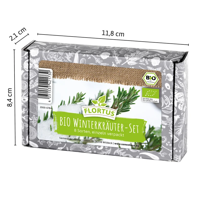 BIO Winterkräuter Set (8 Sorten) | BIO Kräutersamen Sets von FLORTUS