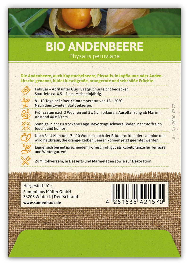 Andenbeere | BIO Andenbeerensamen von FLORTUS