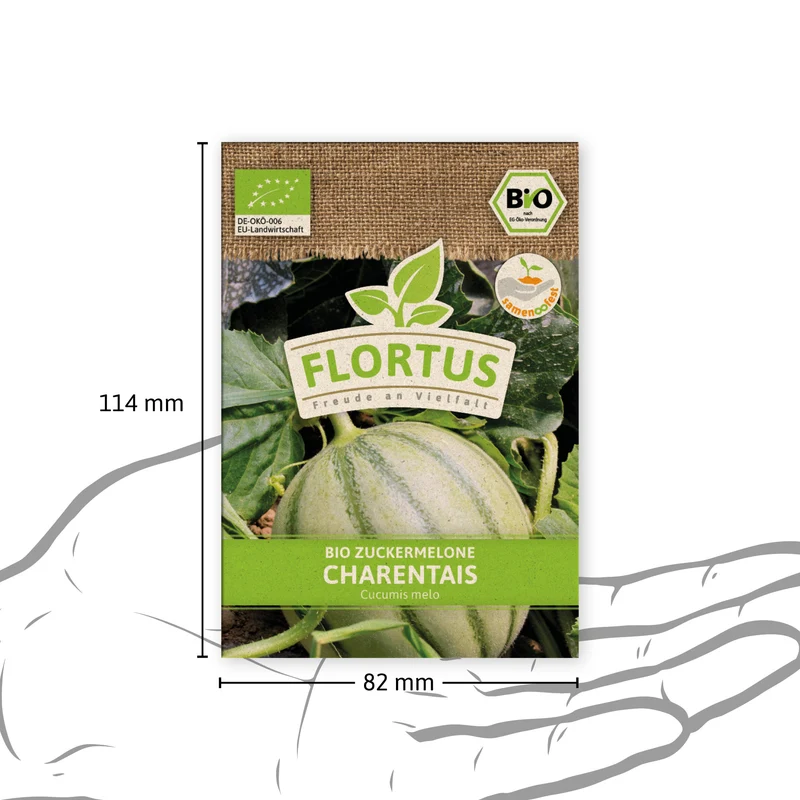 Zuckermelone Charentaise | BIO Zuckermelonensamen von FLORTUS