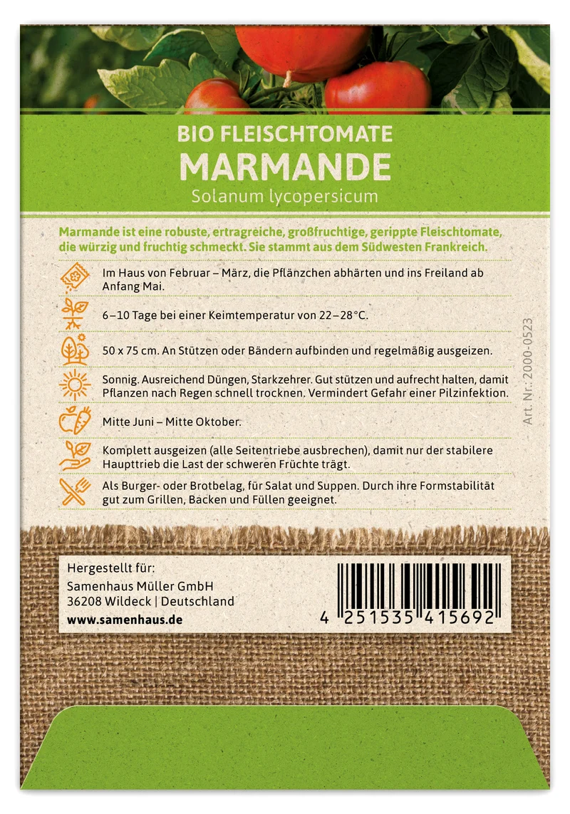 Fleischtomate Marmande | BIO Tomatensamen von FLORTUS