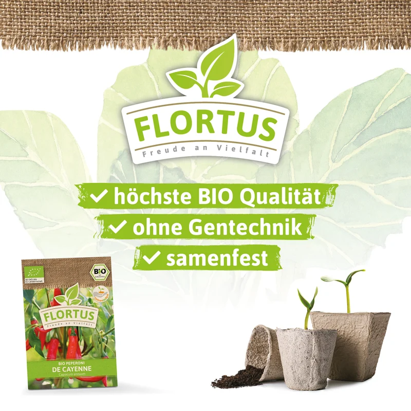 Peperoni De Cayenne | BIO Peperonisamen von FLORTUS