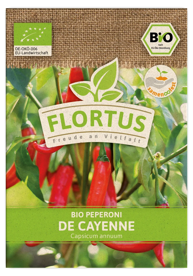 Peperoni De Cayenne | BIO Peperonisamen von FLORTUS