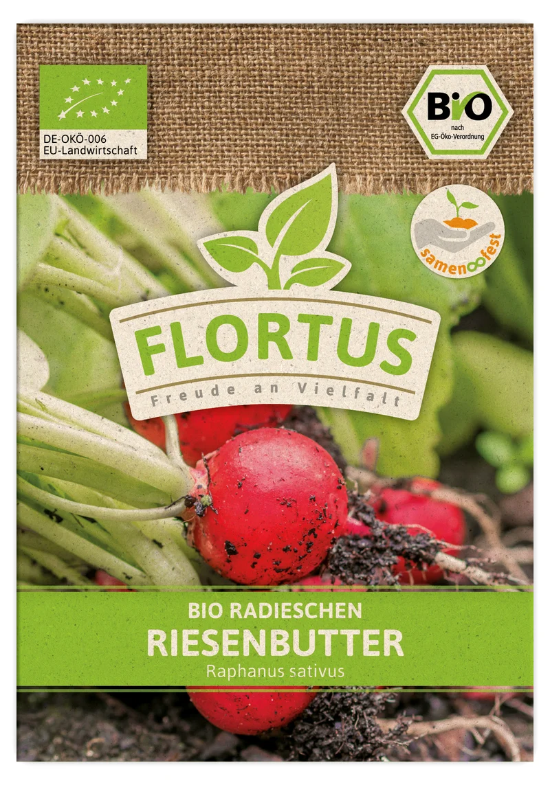 Radieschen Riesenbutter | BIO Radieschensamen von FLORTUS