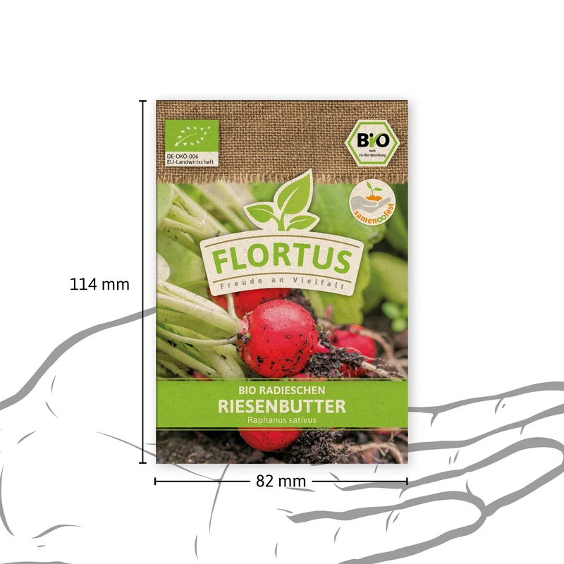 Radieschen Riesenbutter | BIO Radieschensamen von FLORTUS