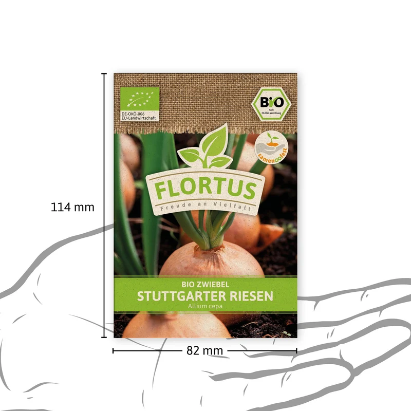 Zwiebel Stuttgarter Riesen | BIO Zwiebelsamen von FLORTUS