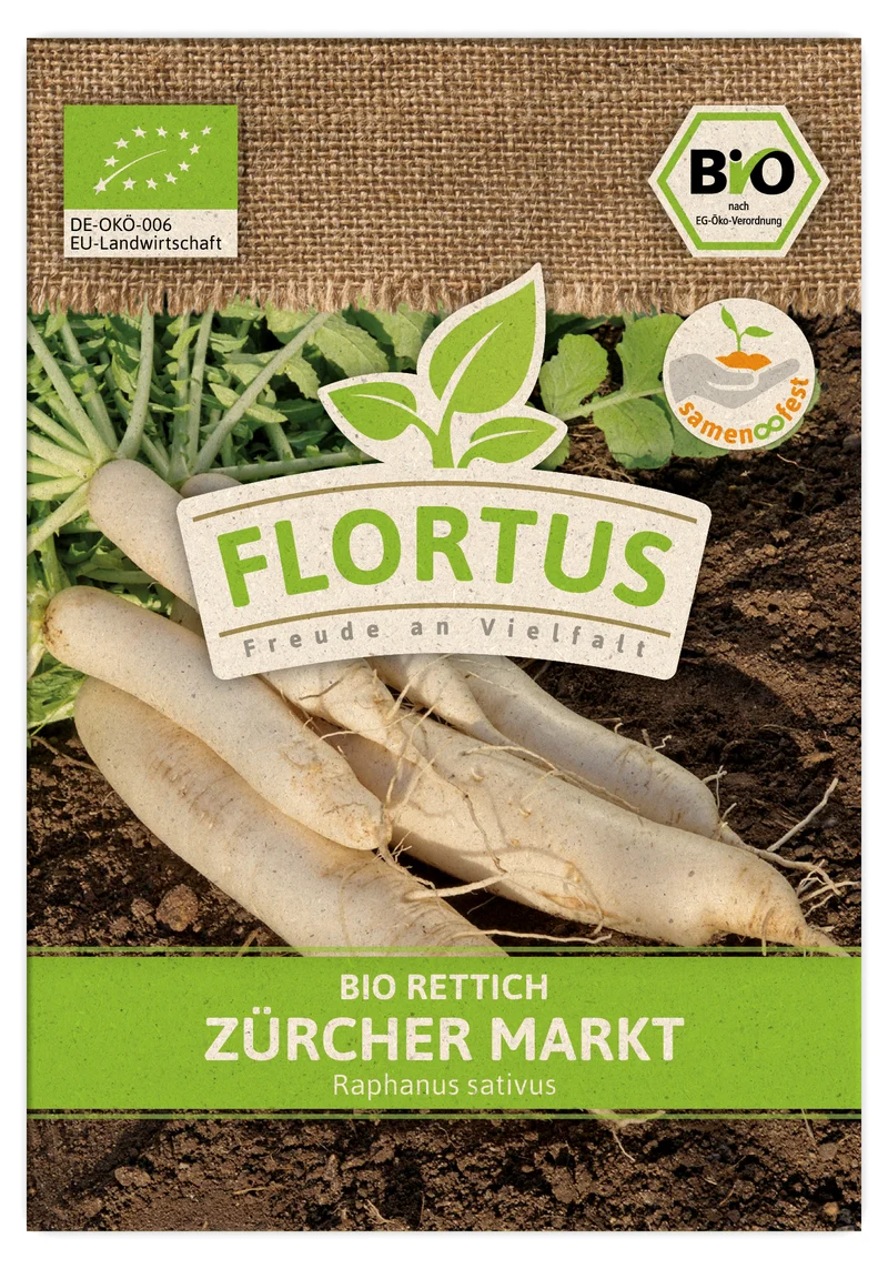 Rettich Zürcher Markt | BIO Rettichsamen von FLORTUS