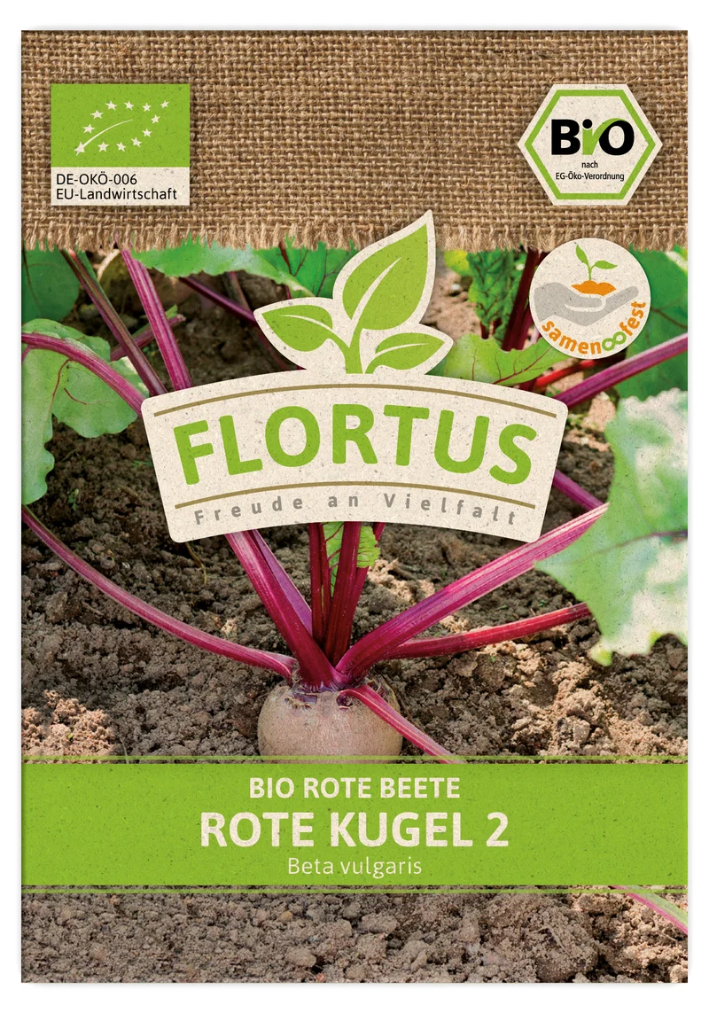 Rote Beete Rote Kugel 2 | BIO Rote Beetesamen von FLORTUS
