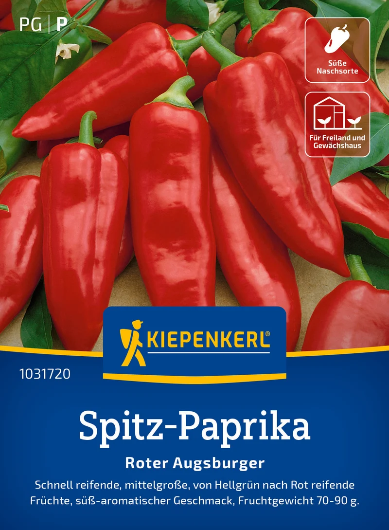 Spitzpaprika Roter Augsburger Saatgut