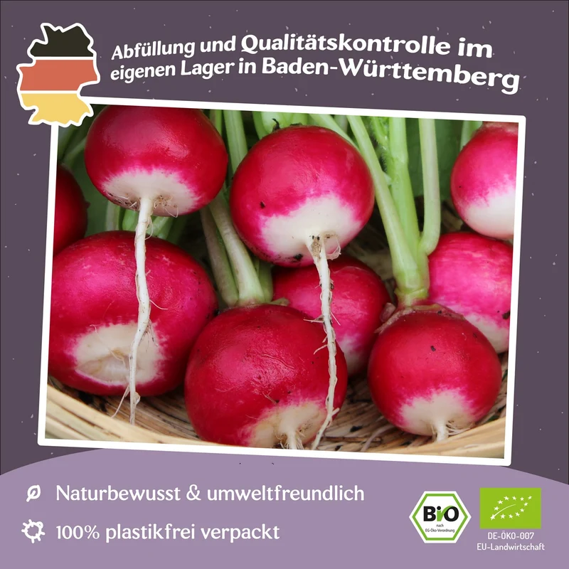 Bio-Radieschen National 2 Samen MHD 06/27