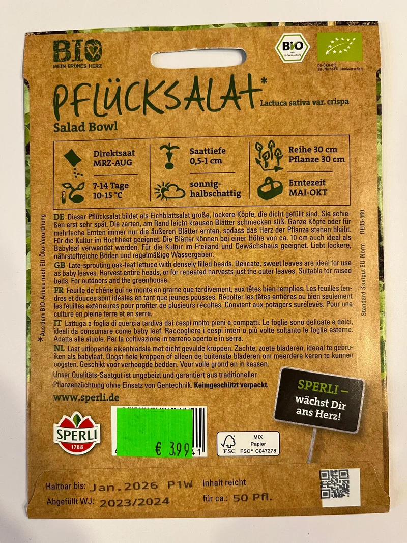 Salat Pflücksalat Salad Bowl
