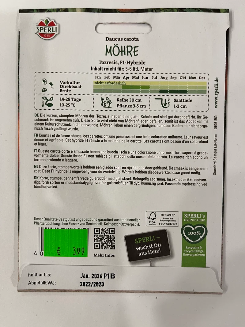 Möhre Tozresis