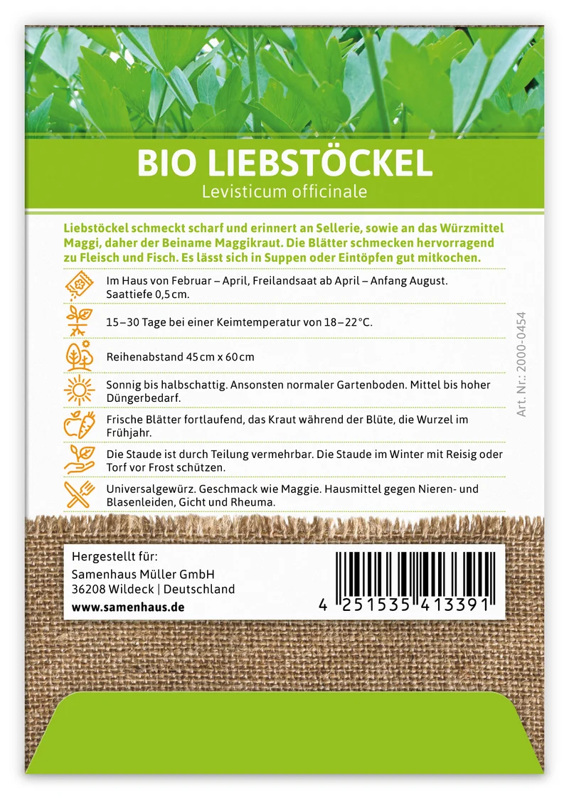 Liebstöckel | BIO Liebstöckelsamen von FLORTUS