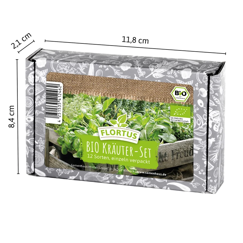 BIO Kräuter-Set (12 Sorten) | Kräutersamen von FLORTUS