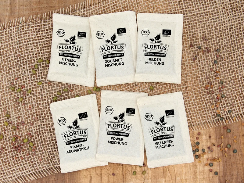 Keimsprossen Set Mischungen (6 Sorten) | BIO Keimsprossen Sets von FLORTUS