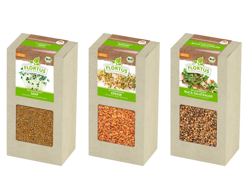 Keimsprossen Archiv - Lieblingssprossen Set (3 Sorten) | BIO Keimsprossen Sets von FLORTUS
