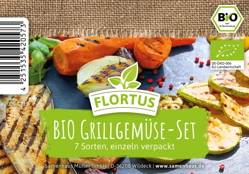 Grillgemüse-Set (7 Sorten) | BIO Gemüsesamen-Sets von FLORTUS