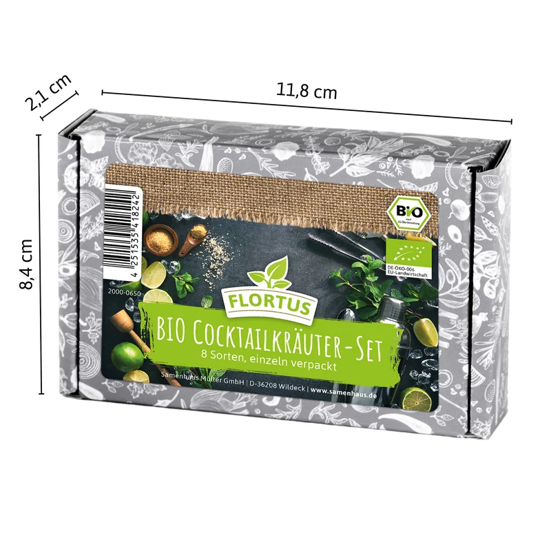 Cocktailkräuter-Set (8 Sorten) | BIO Kräutersamen Sets von FLORTUS