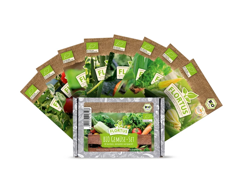 Gemüse-Set (8 Sorten) | BIO Gemüsesamen-Sets von FLORTUS