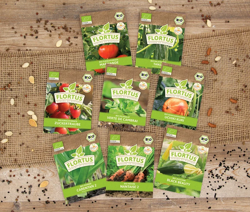 Gemüse-Set (8 Sorten) | BIO Gemüsesamen-Sets von FLORTUS