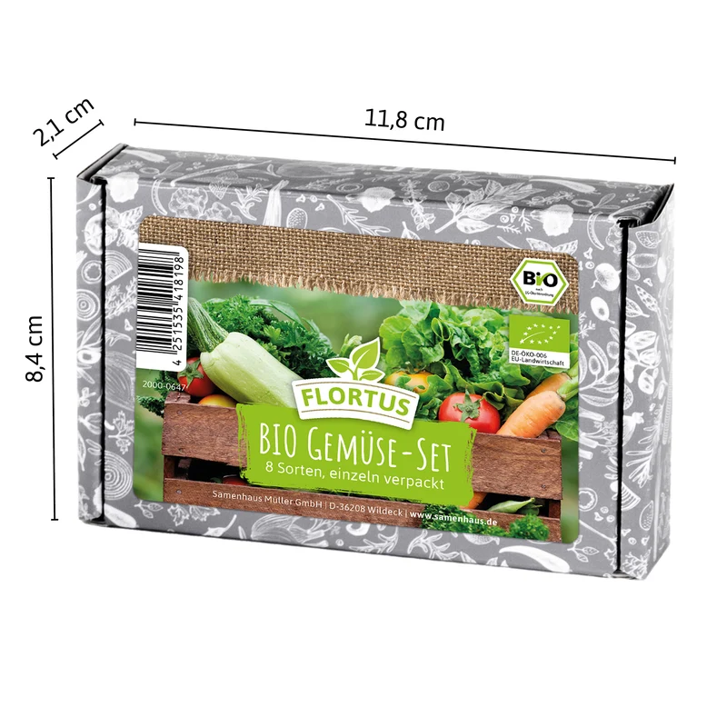 Gemüse-Set (8 Sorten) | BIO Gemüsesamen-Sets von FLORTUS