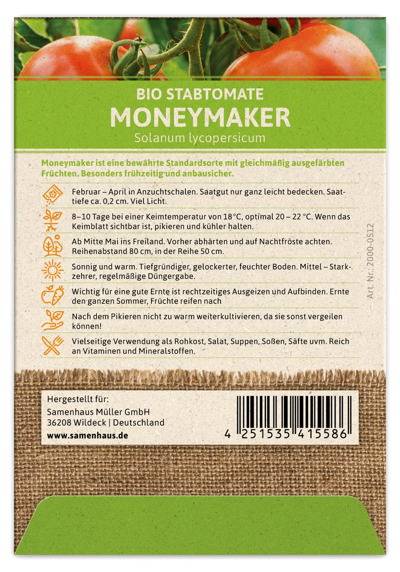 Tomate Moneymaker | BIO Tomatensamen von FLORTUS
