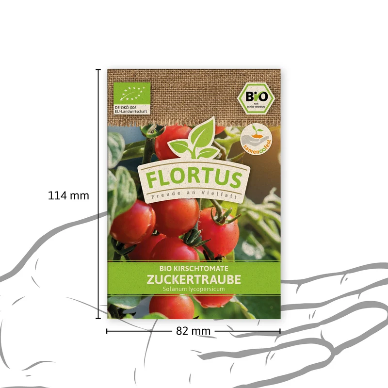 Kirschtomate Zuckertraube | BIO Tomatensamen von FLORTUS