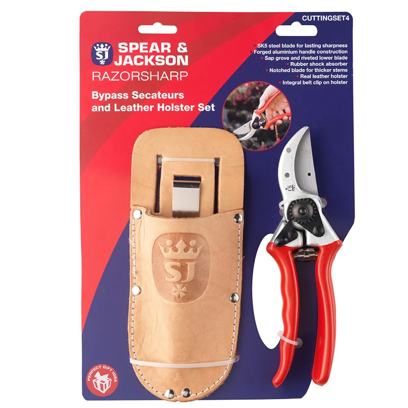 Bypass-Gartenschere mit Holster - Spear & Jackson