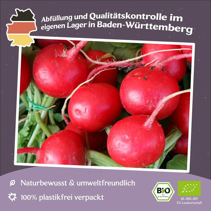 Bio-Radieschen Saxa 2 Samen MHD 06/27