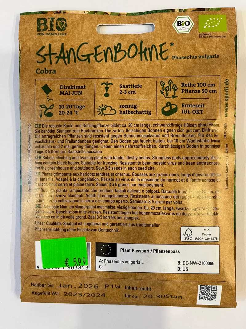 Stangenbohne Cobra