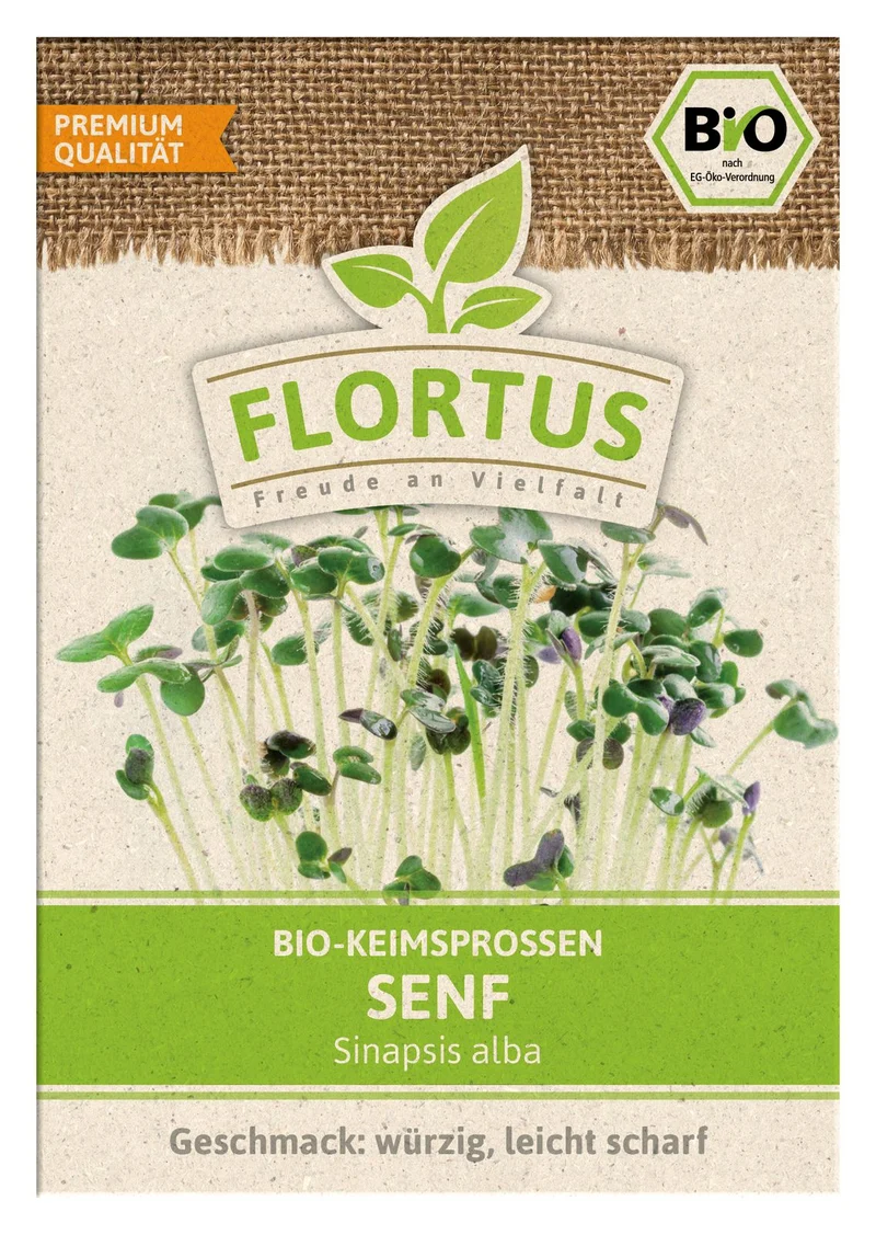 Keimsprossen Senf | BIO Keimsprossen von FLORTUS