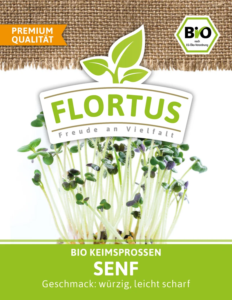 Keimsprossen Senf | BIO Keimsprossen von FLORTUS
