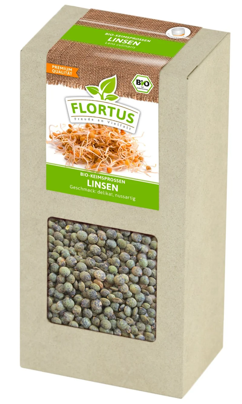 Keimsprossen Linse | BIO Keimsprossen von FLORTUS