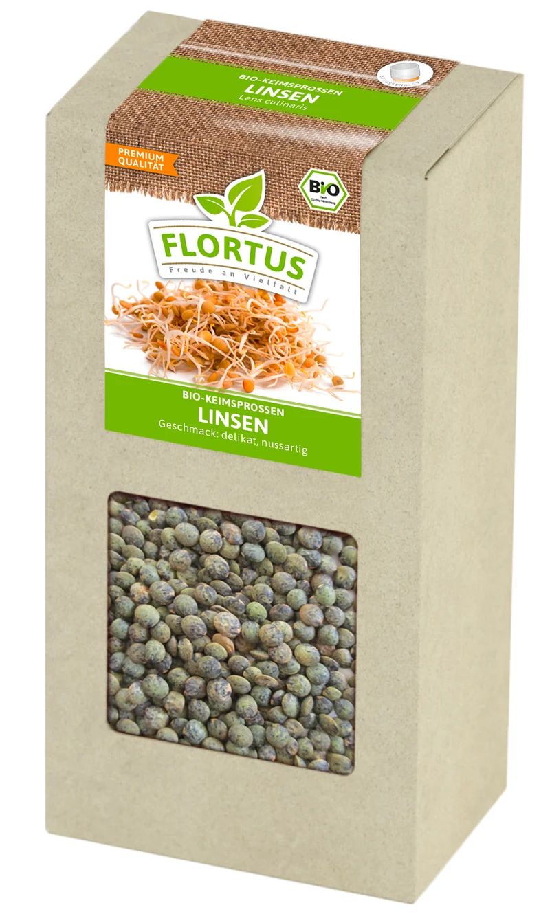 Keimsprossen Linse | BIO Keimsprossen von FLORTUS