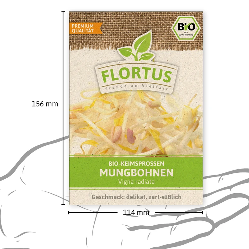 Keimsprossen Mungbohnen | BIO Keimsprossen von FLORTUS