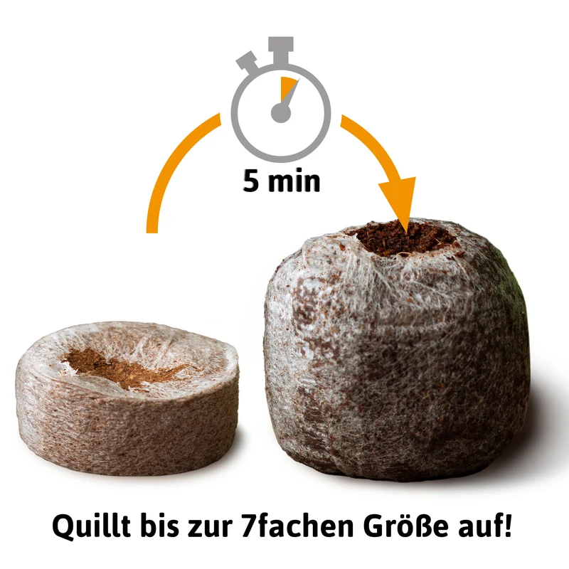 BIO Kokos Quelltöpfe 36 mm | BIO Kokos Quelltöpfe von FLORTUS