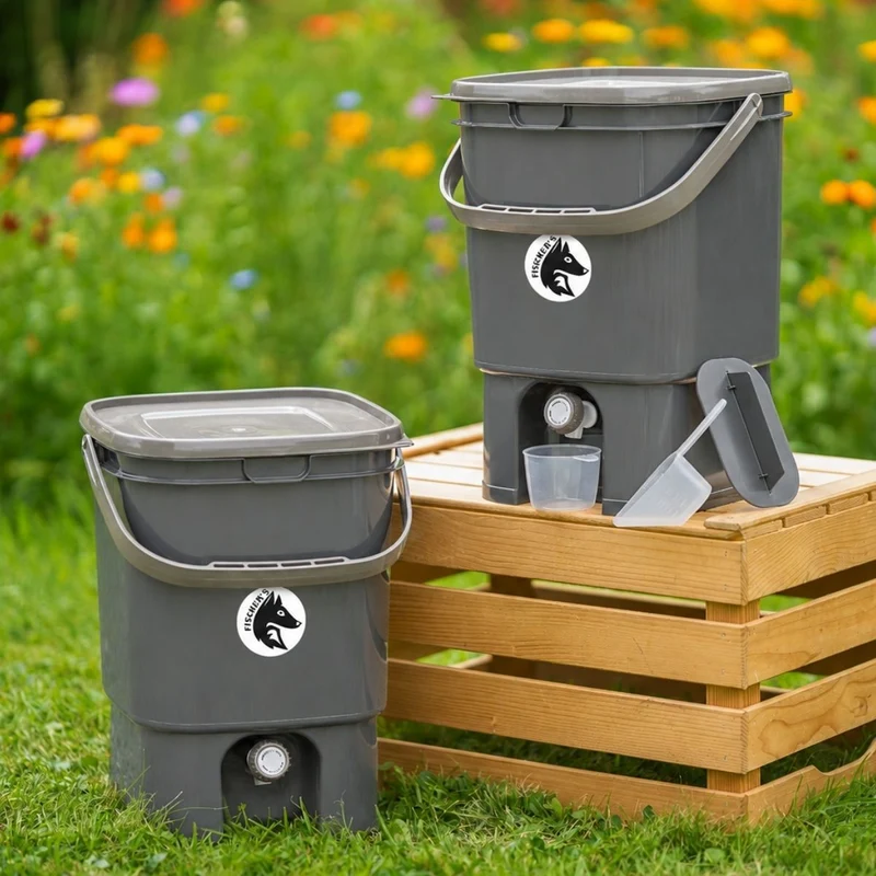 Fairfox Bokashi-Eimer (mit Recycling-Anteil) - 19 L