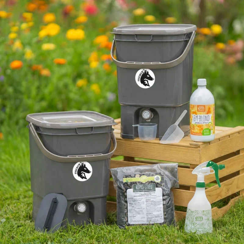 Fairfox Bokashi-Eimer (mit Recycling-Anteil) - 19 L