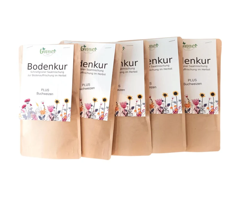 Bodenkur Gründünger Mix + Buchweizen für Herbst und Winter - 200 qm