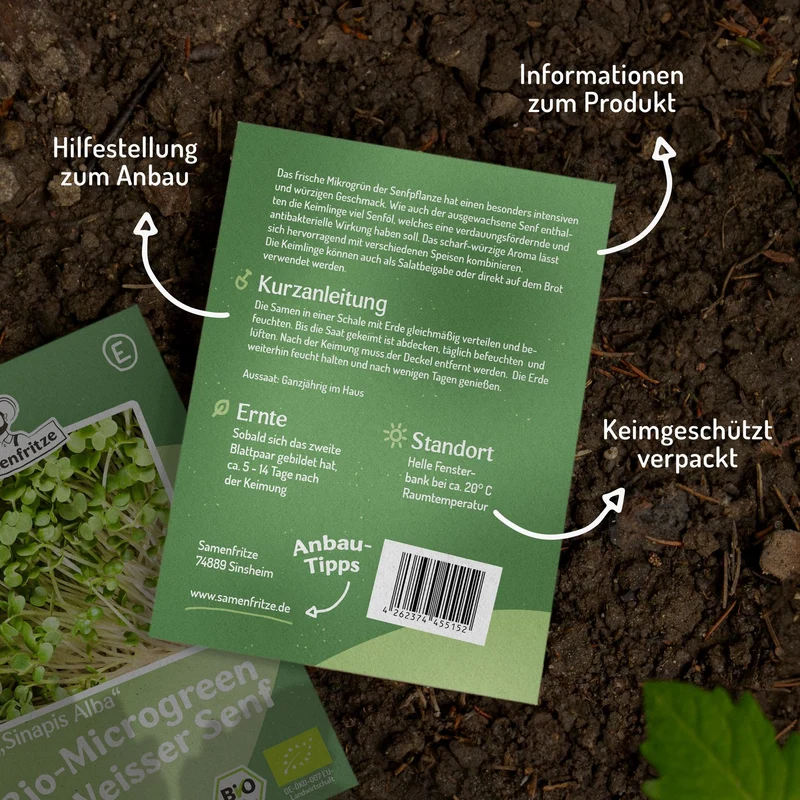 Microgreen Samen Senf Mostard