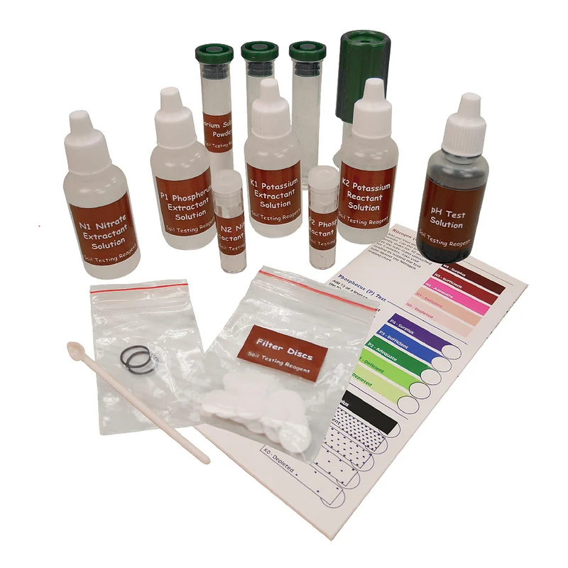 Boden-Testkit für pH, Stickstoff (N), Phosphor (P) & Kalium (K) – 40 Tests