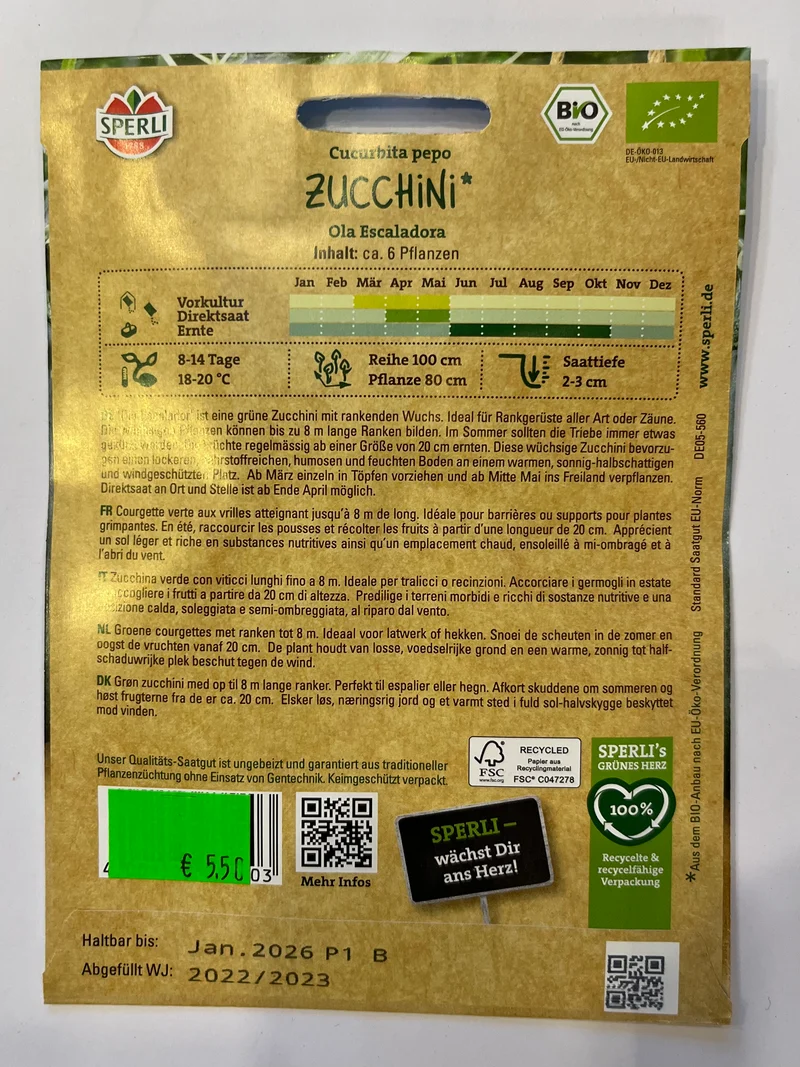 Zucchini Ola Escaladora